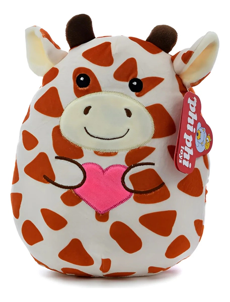 Peluche Almohada Animal Con Corazón Enamorados Phi Phi Toys
