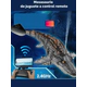 Dinosaurio Mosasaurus Radio Control Y Cámara Hd Por App Azul Mosasaurus