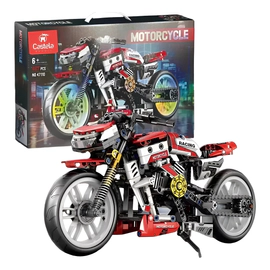 Bloques Moto Carrera Racing Jiqile 467pcs Moto Ducati Armar 467 Motocicleta