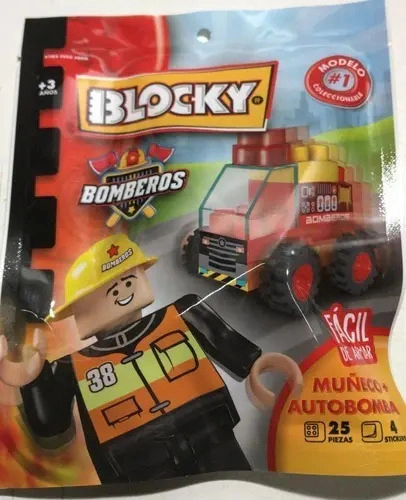 Blocky Coleccionable Bloques Dinos X25 Piezas + 1 Muñeco