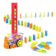 Domino Rally + Tren Eléctrico 80 Piezas