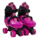Patín 4 Ruedas Extensible C/ Set De Protección Lamborghini-FUCSIA