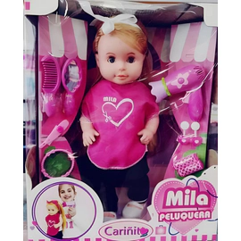 Set Peluqueria De Mila Con Accesorios 40cm Original Cariñito