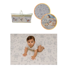 Manta Alfombra Antigolpes Reversibles 180x120 Plegable Bebe