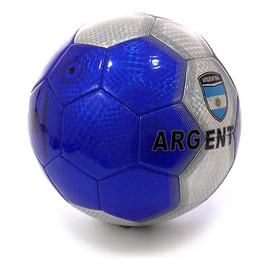 Pelota De Futbol Dream Sport N°5 Cuero Sintetico Pf26 Color Azul/plateada Azul/plata