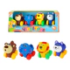Set De Mini Autitos Con Forma De Animalitos Para Bebés
