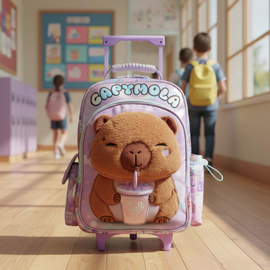 Mochila Chimola Escolar Carro 14 Pulgadas Capymola