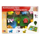 Set De Bloques De Granja Con Escenario Y Camino Animalitos