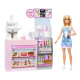 Muñeca Barbie Set De Diversión En La Cafetería Coffee Shop