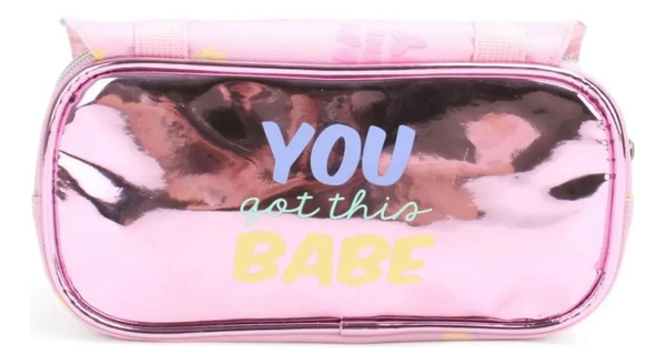 Cartuchera 2 Cierres Metalizada You Got This Zaphir