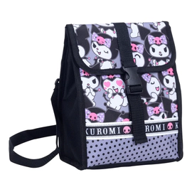 Lunchera Térmica Kuromi Escolar Ajustable Caritas Wabro Negro