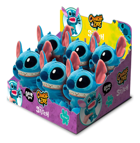 Peluche Stitch Abre La Boca Con Sonidos Crunchazoos Wabro