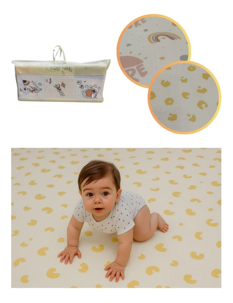 Manta Alfombra Antigolpes Reversibles 180x120 Plegable Bebe