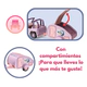 Auto Jeep Camper Lila Nena Con Trailer Y Sonido