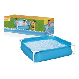 Pileta Estructural Cuadrada 122x30.5cm - Azul Lisa Bestway