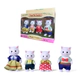 Muñecos X4 Animales Forest Pets Familia Gato