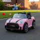 Auto A Batería 12v Mini Cooper Control Padres Sonido Luz ROSA