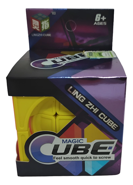 Cubo Mágico Lingzhi 3x3 Esfera Giratoria Colorido Antiestrés