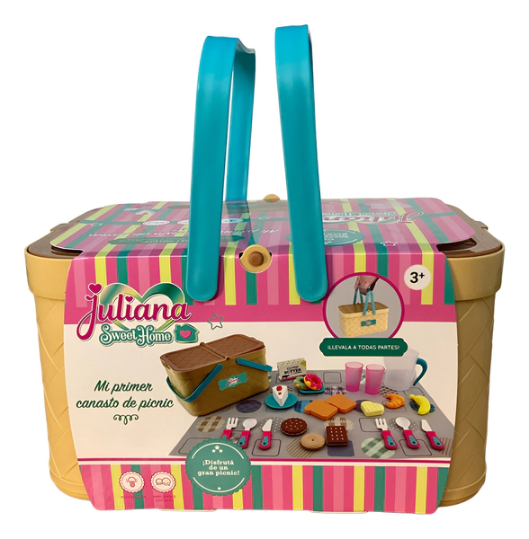 Juliana Mi Primer Canasto De Picnic Con Accesorios