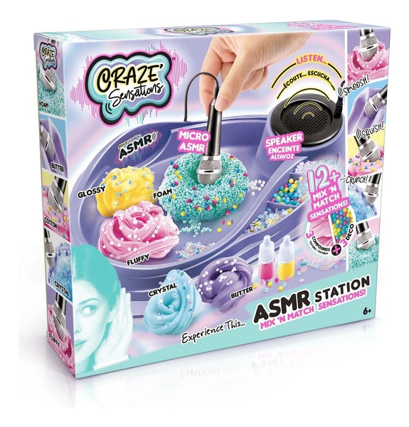 Juego Fabrica De Slime Asmr Colores Micrófono Incluido