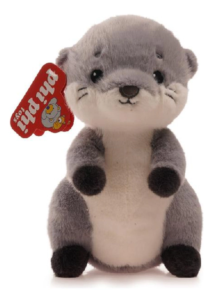 Peluche De Nutria Suave 24cm. Phi Phi Toys Gris Oscuro