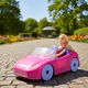 Muñeca Bella Con Auto Glam Rosa