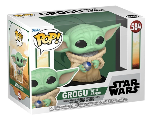 Funko Pop! Star Wars The Book Of Boba Fett Grogu With Armor