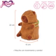 Peluche Capybara Mundo Capy Con Movimiento Y Sonido Marrón
