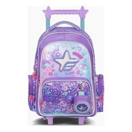 Mochila 18l Escolar Star Footy Niña