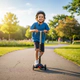 Monopatin Gugga Plegable Niños 4 Ruedas Led Reforzado 80kg
