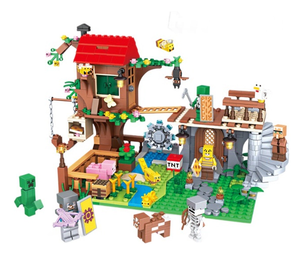 Increible Mundo Diy Set Construcción Casa Árbol 760 Piezas