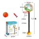 Aro De Basquet De Pie Regulable Con Pelotas E Inflador Niños