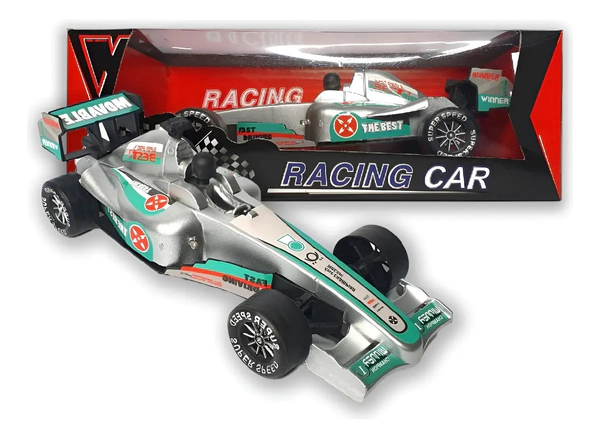 Auto De Juguete Carrera Formula 1 Fricción Sonidos Y Luz