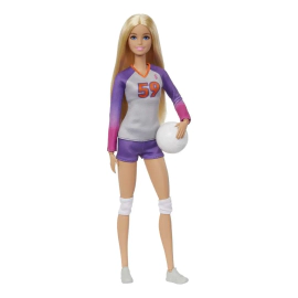 Muñeca Barbie Profesiones Deportivas Mattel jugadora de voley