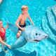Inflable Flotador Pileta Bestway Tiburón Blanco 183x102 Cm