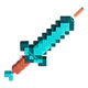 Lanzador Nerf Minecraft Fiebrand Espada 4 Dardos