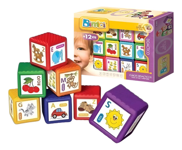 Bimbi Cubos Didacticos Bebes12 Unidades Original