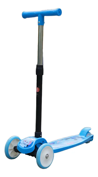 Super Monopatin Plegable Gugga Con 3 Ruedas Y Freno 40kg