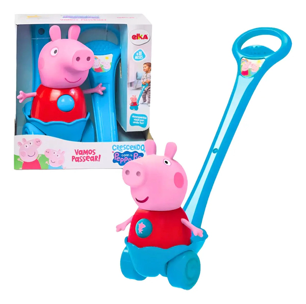 Paseo Con Peppa: Andador Con Ruedas De Arrastre Y Barral