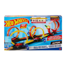 Pista De Autos Con Lanzador Hot Wheels Multi-loop Race Off