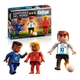 Muñecos Flokys Campeones Del Mundo 3 Figuras + Arco