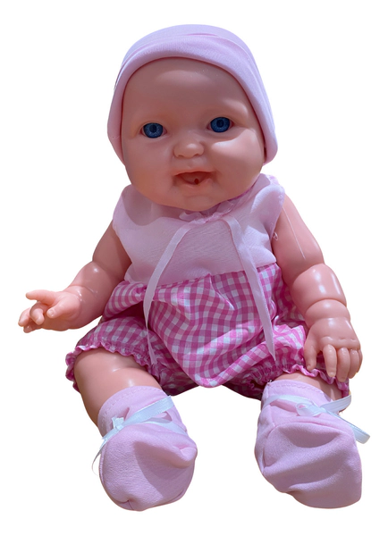 Bebote Realista Cara Redonda 40 Cm Con Bolso Y Accesorios