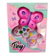 Maquillaje Infantil Tiny Glitter Mariposa X2 Divisiones Caja