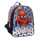 Mochila Escolar Espalda 12 Pulgadas Spiderman Arañas Azul Geométrico