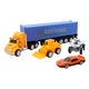 Set Camion De Remolque Con Autos A Friccion