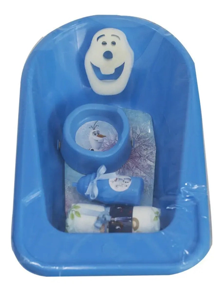Kit De Baño De Frozen 2 P/ Muñecas Bañera, Esponja, Plato