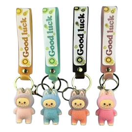 Llavero Labubu Toyz Suave Peluche Con Cinta