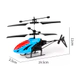 Helicóptero de Juguete Recargable USB Luz Led Doble Hélice Con Sensor ROJO