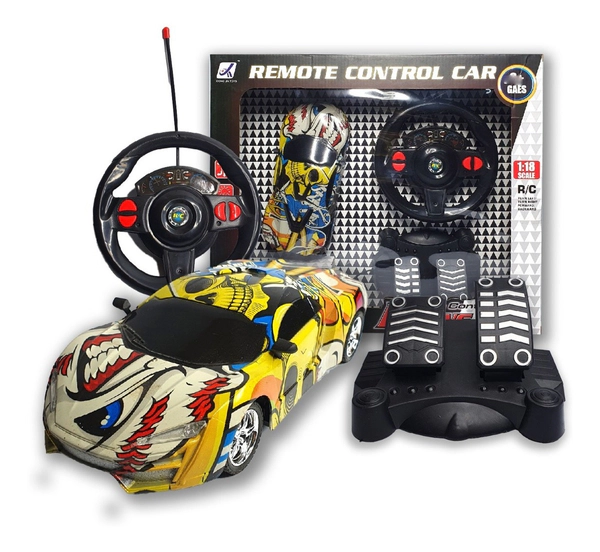 Auto Carrera 4 Canales Radio Control Diseño Urban Original