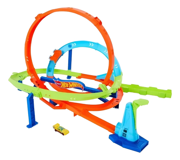 Pista De Autos Hotwheels Action Desafio Del Ciclon 45cm